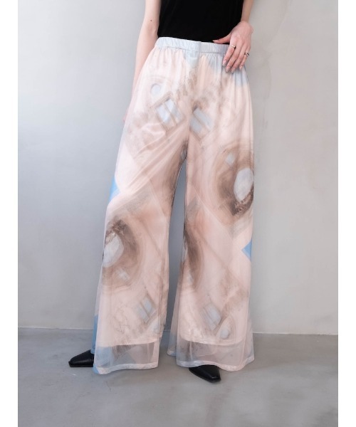 sahara（サハラ）の「【PRE ORDER】Art Print Sheer Pants（その他パンツ・レディース・その他1/その他2/その他3・FREE）」の5枚目の写真