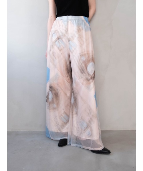 sahara（サハラ）の「【PRE ORDER】Art Print Sheer Pants（その他パンツ・レディース・その他1/その他2/その他3・FREE）」の6枚目の写真