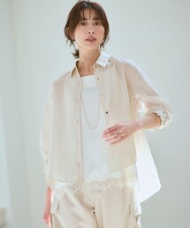 リネンミックスシアースラブ ミリタリー シャツジャケット（シャツ