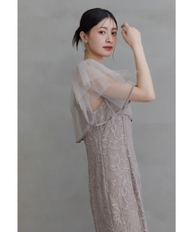 niana（ニアナ）の「ボレロセットフラワースパンコールドレス 2点セット キャミワンピース 結婚式 成人式 二次会 同窓会 入学式 卒業式 パーティードレス オケージョンドレス お呼ばれ（ドレス）」