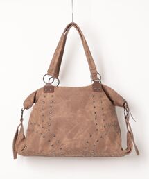 IO（イオ）（イオ）の「HERB/Studded 2Way Boston Bag/２ウェイボストンバッグ（ボストンバッグ）」