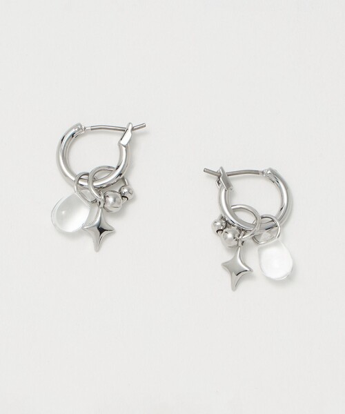 green label relaxing（グリーンレーベルリラクシング）の「4WAY パーツミックス ピアス（ピアス（両耳用）・レディース・シルバー/ゴールド・FREE）」の2枚目の写真