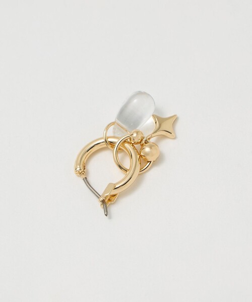 green label relaxing（グリーンレーベルリラクシング）の「4WAY パーツミックス ピアス（ピアス（両耳用）・レディース・シルバー/ゴールド・FREE）」の5枚目の写真