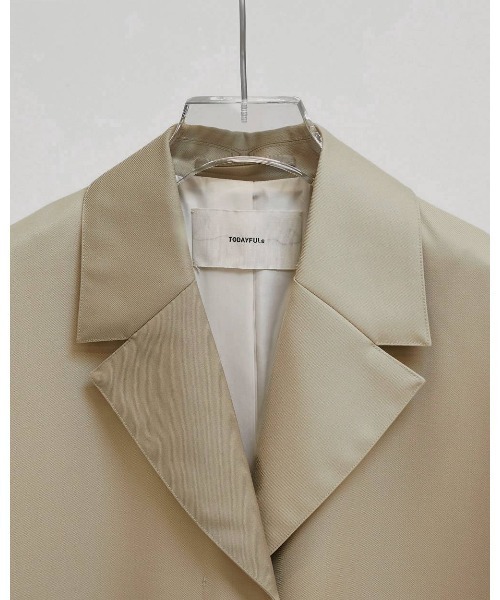 TODAYFUL（トゥデイフル）の「TODAYFUL Wool100% Spring Coat 12610003（トレンチコート・レディース・グリーン/ブラック・38/36）」の14枚目の写真