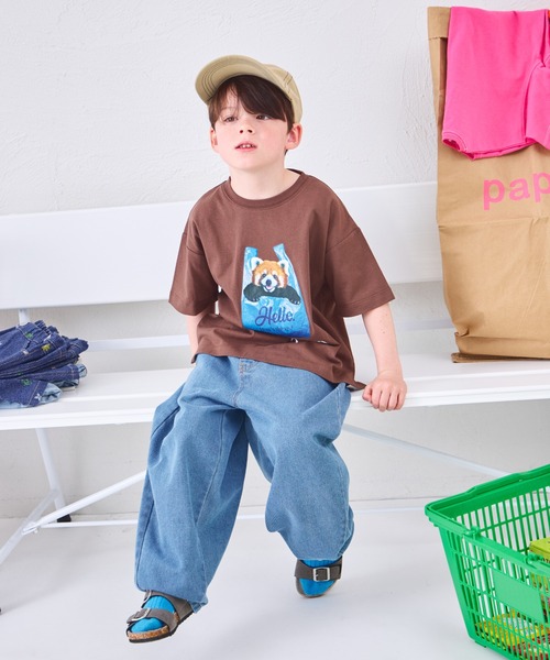 pairmanon（ペアマノン）の「ユニセックス ネームタグ付き カーブデニムパンツ（デニムパンツ・キッズ・インディゴブルー/ブラック/ライトブルー・100/110/120/130/140/150/90）」の17枚目の写真