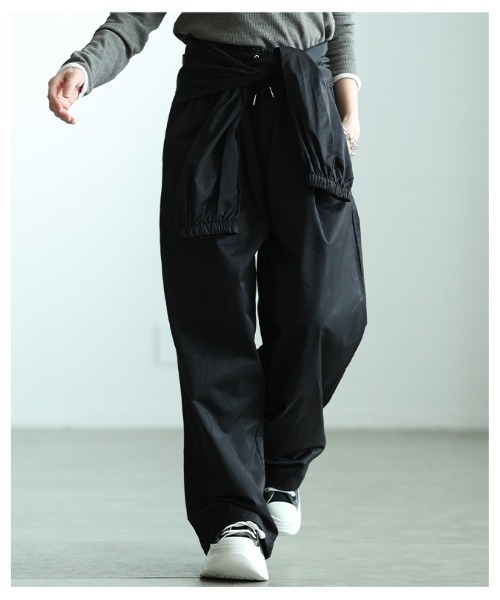 Sawa a la mode(サワアラモード)の「ウエスト巻き2wayワイドジョガーパンツ(その他パンツ・レディース・ブラウン/ブラック/アイボリー・FREE)」の13枚目の写真
