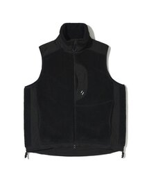 WELTER EXPERIMENT（ウェルターエクスペリメント）の「CHEST HOLEPOCKET FLEECE VEST_BLACK_WOL050（ベスト）」
