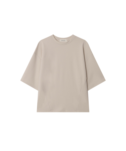 MAYVERU(メイバーユー)の「Amid T-shirt _ Beige(Tシャツ/カットソー・レディース・その他・FREE)」の3枚目の写真