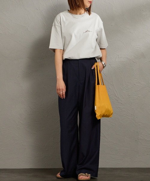 Manhattan Portage（マンハッタンポーテージ）の「【WEB先行予約】[MANHATTAN PORTAGE/マンハッタンポーテージ] 別注 手描き風ロゴ バックプリントTシャツ（Tシャツ/カットソー・レディース・ライトグレー/ブラック/ピンク・M/S/XL/L）」の20枚目の写真