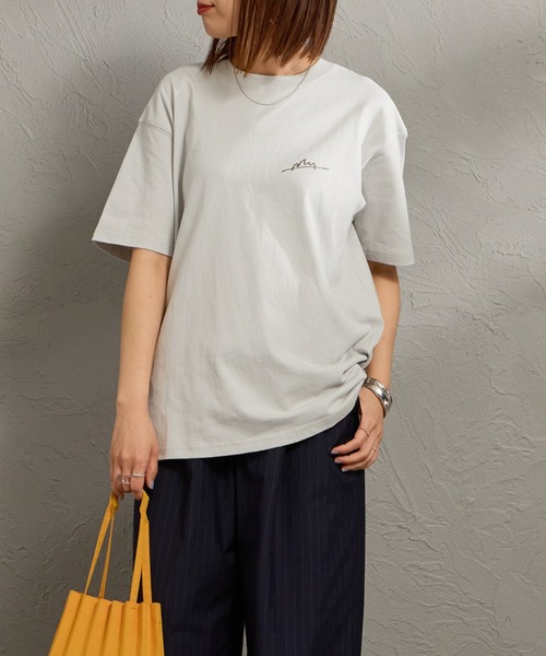 Manhattan Portage（マンハッタンポーテージ）の「【WEB先行予約】[MANHATTAN PORTAGE/マンハッタンポーテージ] 別注 手描き風ロゴ バックプリントTシャツ（Tシャツ/カットソー・レディース・ライトグレー/ブラック/ピンク・M/S/XL/L）」の22枚目の写真