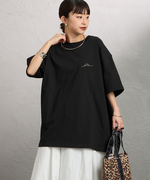 Manhattan Portage（マンハッタンポーテージ）の「【WEB先行予約】[MANHATTAN PORTAGE/マンハッタンポーテージ] 別注 手描き風ロゴ バックプリントTシャツ（Tシャツ/カットソー・レディース・ライトグレー/ブラック/ピンク・M/S/XL/L）」の8枚目の写真