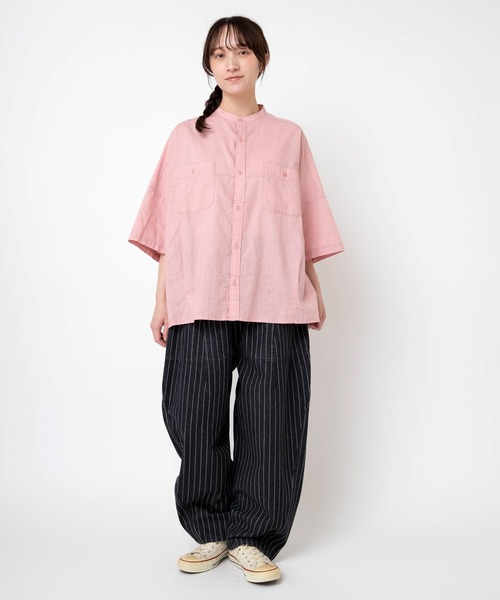 URCH RNA(アーチ アールエヌエー)の「R4448 コックさんのストライプデニムパンツ(デニムパンツ・レディース・ワンウォッシュ/ブラック・FREE)」の8枚目の写真
