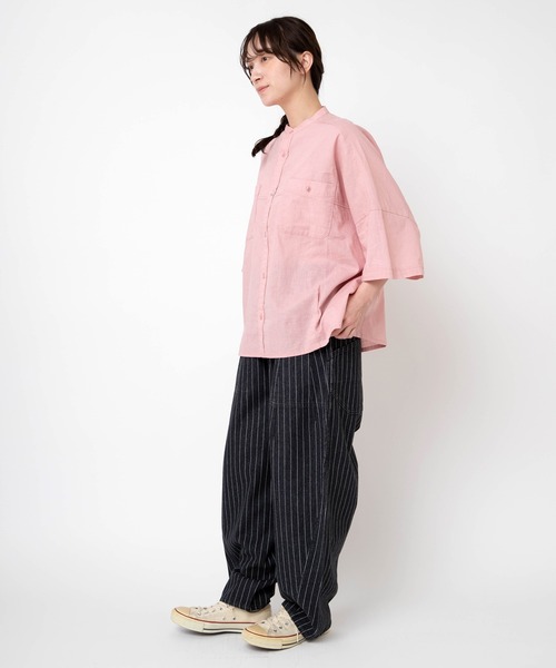 URCH RNA(アーチ アールエヌエー)の「R4448 コックさんのストライプデニムパンツ(デニムパンツ・レディース・ワンウォッシュ/ブラック・FREE)」の9枚目の写真