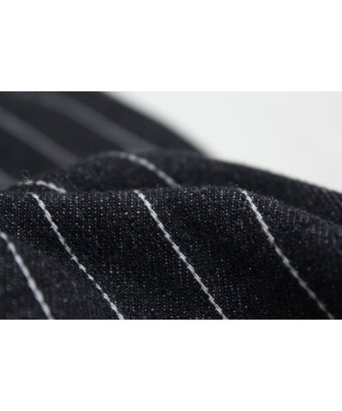 URCH RNA(アーチ アールエヌエー)の「R4448 コックさんのストライプデニムパンツ(デニムパンツ・レディース・ワンウォッシュ/ブラック・FREE)」の15枚目の写真