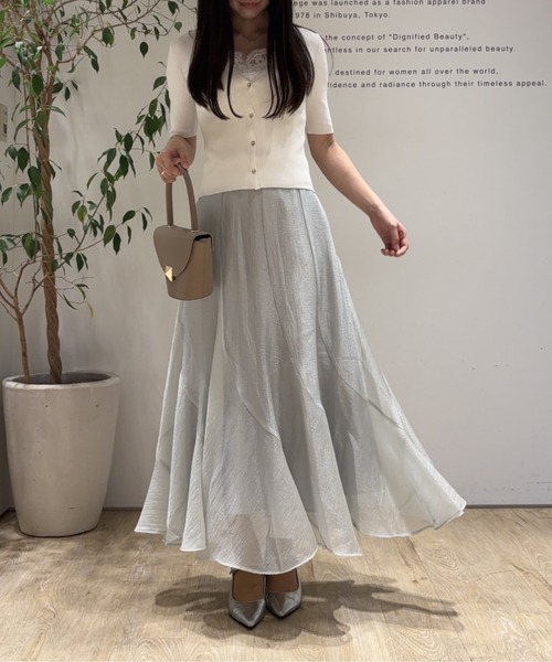 Apuweiser-riche（アプワイザーリッシェ）の「シャイニーエスカルゴスカート（スカート・レディース・ピンク/ドット/ミント/ブラック・0/1/2）」の3枚目の写真