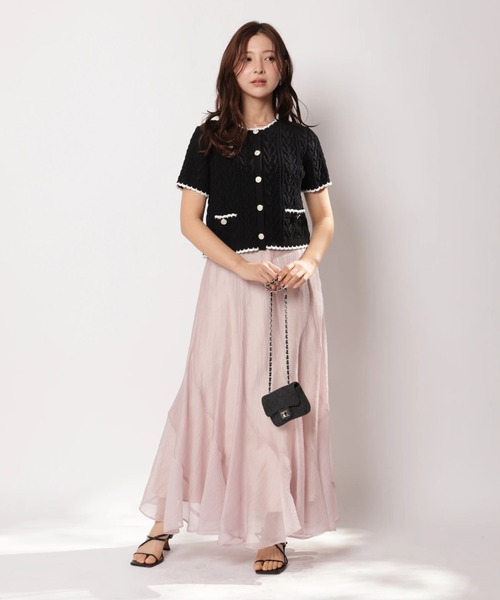 Apuweiser-riche（アプワイザーリッシェ）の「シャイニーエスカルゴスカート（スカート・レディース・ピンク/ドット/ミント/ブラック・0/1/2）」の9枚目の写真