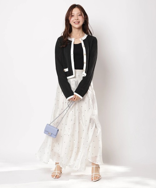 Apuweiser-riche（アプワイザーリッシェ）の「シャイニーエスカルゴスカート（スカート・レディース・ピンク/ドット/ミント/ブラック・0/1/2）」の10枚目の写真