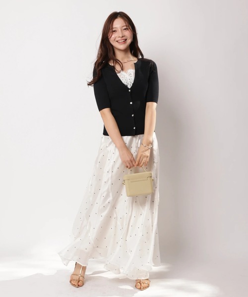 Apuweiser-riche（アプワイザーリッシェ）の「シャイニーエスカルゴスカート（スカート・レディース・ピンク/ドット/ミント/ブラック・0/1/2）」の14枚目の写真