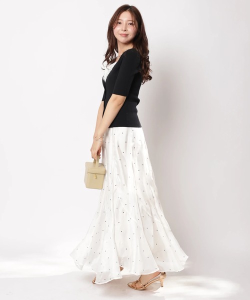 Apuweiser-riche（アプワイザーリッシェ）の「シャイニーエスカルゴスカート（スカート・レディース・ピンク/ドット/ミント/ブラック・0/1/2）」の17枚目の写真