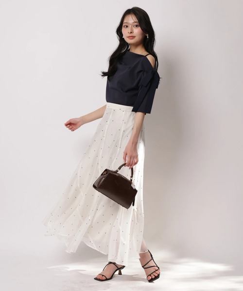 Apuweiser-riche（アプワイザーリッシェ）の「シャイニーエスカルゴスカート（スカート・レディース・ピンク/ドット/ミント/ブラック・0/1/2）」の19枚目の写真