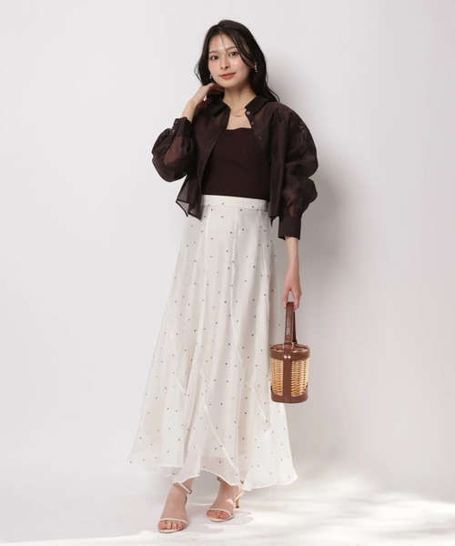 Apuweiser-riche（アプワイザーリッシェ）の「シャイニーエスカルゴスカート（スカート・レディース・ピンク/ドット/ミント/ブラック・0/1/2）」の21枚目の写真