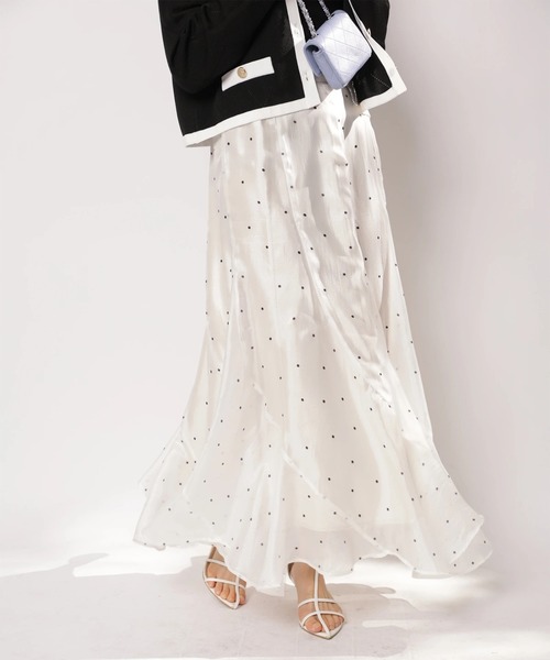 Apuweiser-riche（アプワイザーリッシェ）の「シャイニーエスカルゴスカート（スカート・レディース・ピンク/ドット/ミント/ブラック・0/1/2）」の22枚目の写真