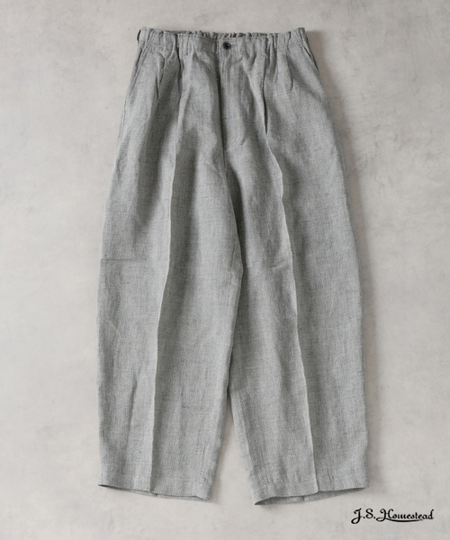 JOURNAL STANDARD J.S HOMESTEAD（ジャーナルスタンダードホームステッド）の「J.S.Homestead / コーデュロイ インフレーション スラックス（スラックス・メンズ・ブラック/チャコールグレー・MEDIUM/LARGE）」の2枚目の写真