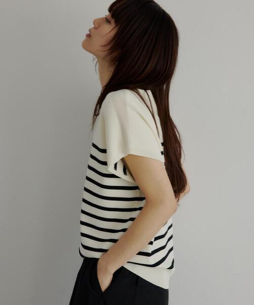 THE SHOP TK （ザ ショップ ティーケー ）の「【S-XL/ひんやりタッチ】多機能フレンチスリーブニット 洗濯機OK/UVケア/毛玉になりにくい（ニット/セーター・レディース・ブラック/ベージュ/オレンジ/アイボリー系2/ブルー系その他7/ダークブラウン/グリーン・13/11/14/12）」の15枚目の写真
