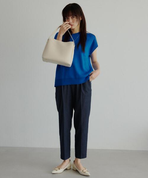 THE SHOP TK （ザ ショップ ティーケー ）の「【S-XL/ひんやりタッチ】多機能フレンチスリーブニット 洗濯機OK/UVケア/毛玉になりにくい（ニット/セーター・レディース・ブラック/ベージュ/オレンジ/アイボリー系2/ブルー系その他7/ダークブラウン/グリーン・13/11/14/12）」の20枚目の写真
