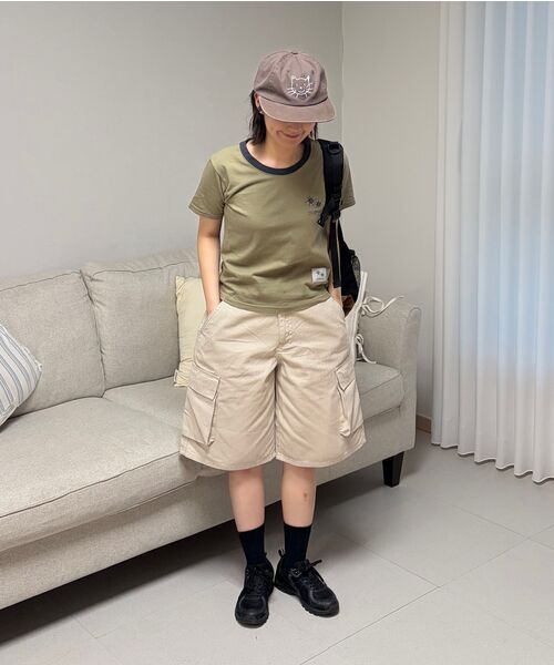 TOFFEE(トフィー)の「コットンカーゴハーフパンツ(ベージュ)(その他パンツ・メンズ・その他・MEDIUM/LARGE/X-LARGE/SMALL)」の5枚目の写真