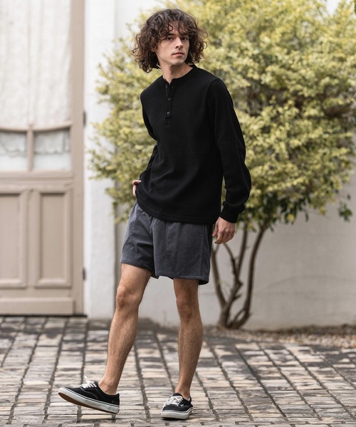 CAMBIO(カンビオ)の「mp14855-太畝コーデュロイショートパンツ(CMB-R0213)(その他パンツ・メンズ・ライトベージュ/チャコール/ピンク・L/M/S)」の7枚目の写真