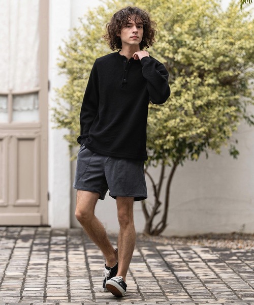 CAMBIO(カンビオ)の「mp14855-太畝コーデュロイショートパンツ(CMB-R0213)(その他パンツ・メンズ・ライトベージュ/チャコール/ピンク・L/M/S)」の8枚目の写真