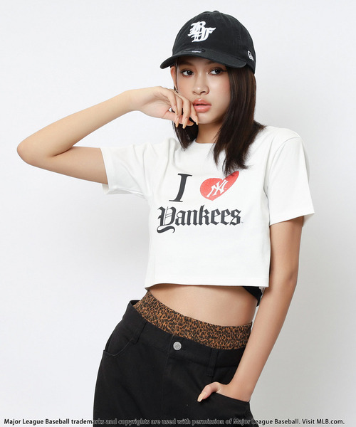 BACK TO THE FIELD(バック トゥー ザ フィールド)の「【MLB】プリントロゴTシャツ(Tシャツ/カットソー・レディース・ホワイト/ピンク/ネイビー・FREE)」の6枚目の写真