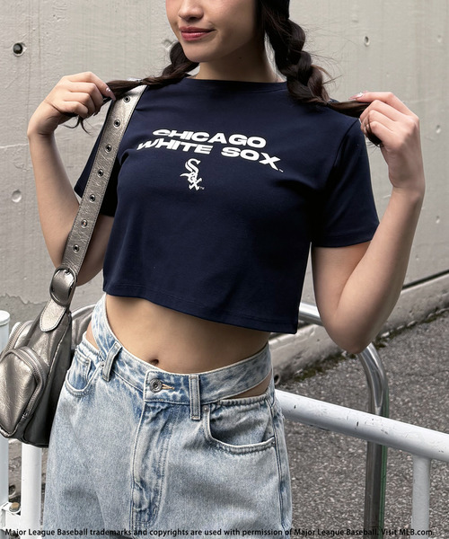 BACK TO THE FIELD(バック トゥー ザ フィールド)の「【MLB】プリントロゴTシャツ(Tシャツ/カットソー・レディース・ホワイト/ピンク/ネイビー・FREE)」の14枚目の写真