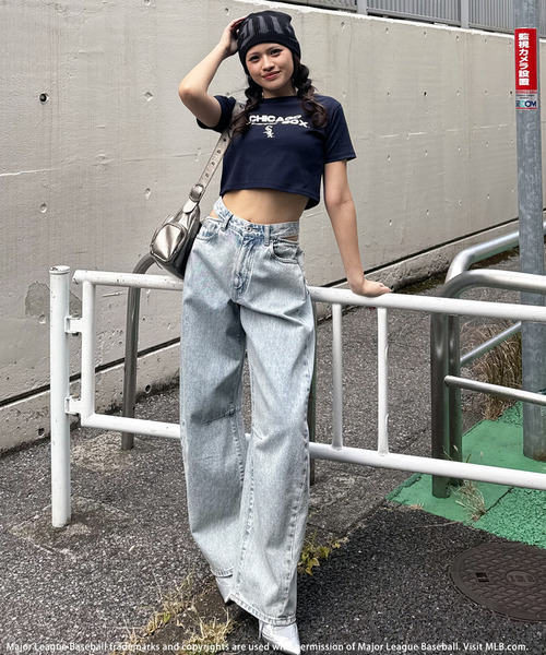 BACK TO THE FIELD(バック トゥー ザ フィールド)の「【MLB】プリントロゴTシャツ(Tシャツ/カットソー・レディース・ホワイト/ピンク/ネイビー・FREE)」の15枚目の写真