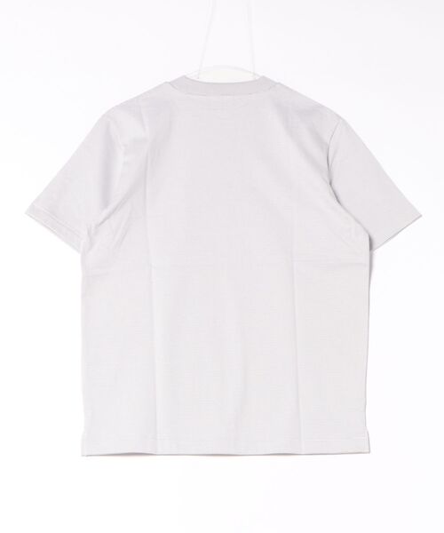 TAKA-Q(タカキュー)の「Tシャツ メンズ 半袖 ストレッチ 接触冷感 抗菌防臭 UV 綿 コットン ボーダー シルケット スムス クルーネック ドレスT(Tシャツ/カットソー・メンズ・ネイビー/ライトグレー・MEDIUM/S/LARGE/X-LARGE)」の3枚目の写真