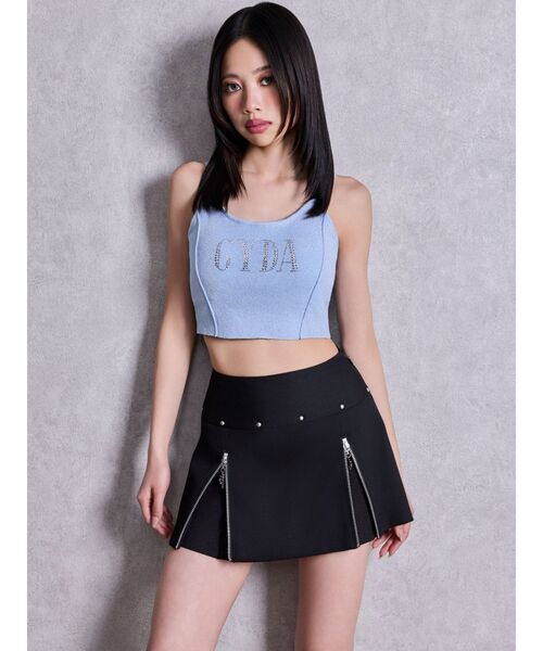 GYDA(ジェイダ)の「sacred edge cross ZIPスカートライクショートパンツ(スカート・レディース・ブラック/その他1・FREE)」の13枚目の写真