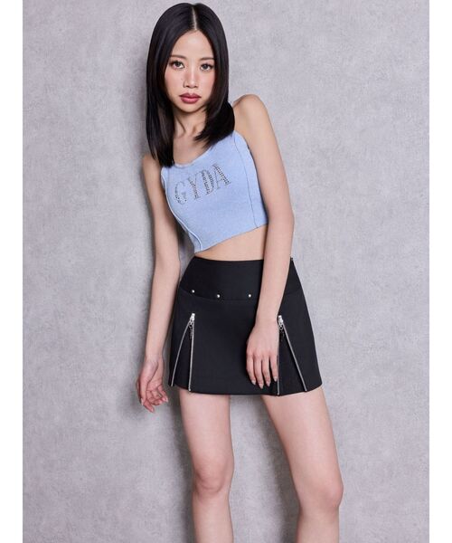 GYDA(ジェイダ)の「sacred edge cross ZIPスカートライクショートパンツ(スカート・レディース・ブラック/その他1・FREE)」の15枚目の写真