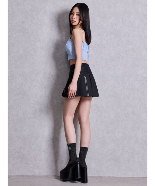 GYDA(ジェイダ)の「sacred edge cross ZIPスカートライクショートパンツ(スカート・レディース・ブラック/その他1・FREE)」の17枚目の写真