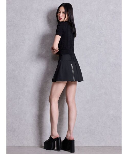 GYDA(ジェイダ)の「sacred edge cross ZIPスカートライクショートパンツ(スカート・レディース・ブラック/その他1・FREE)」の22枚目の写真
