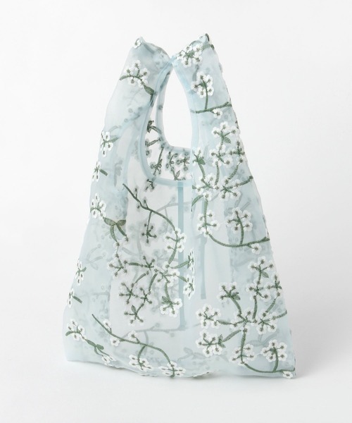 studio CLIP(スタディオクリップ)の「フラワーエンブレムミニエコバッグ(エコバッグ/サブバッグ・レディース・イエロー/ホワイト・FREE)」の1枚目の写真