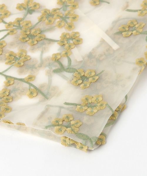 studio CLIP(スタディオクリップ)の「フラワーエンブレムミニエコバッグ(エコバッグ/サブバッグ・レディース・イエロー/ホワイト・FREE)」の6枚目の写真