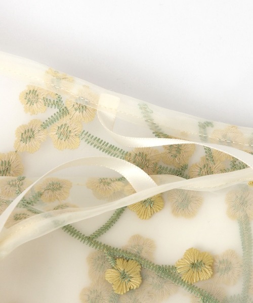 studio CLIP(スタディオクリップ)の「フラワーエンブレムミニエコバッグ(エコバッグ/サブバッグ・レディース・イエロー/ホワイト・FREE)」の7枚目の写真