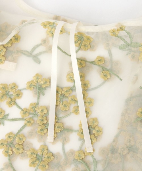 studio CLIP(スタディオクリップ)の「フラワーエンブレムミニエコバッグ(エコバッグ/サブバッグ・レディース・イエロー/ホワイト・FREE)」の8枚目の写真