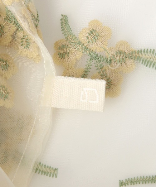 studio CLIP(スタディオクリップ)の「フラワーエンブレムミニエコバッグ(エコバッグ/サブバッグ・レディース・イエロー/ホワイト・FREE)」の11枚目の写真