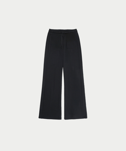 YEARNING(イヤニング)の「LACE BANDING JERSEY PANTS, BLACK(スウェットパンツ・レディース・その他・FREE)」の2枚目の写真