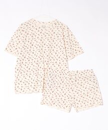 SVEC（シュベック）の「ワッフル半袖上下セット / Tシャツ ショートパンツ（ルームウェア/パジャマ）」