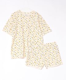 SVEC（シュベック）の「ワッフル半袖上下セット / Tシャツ ショートパンツ（ルームウェア/パジャマ）」
