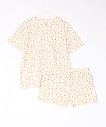 SVEC（シュベック）の「ワッフル半袖上下セット / Tシャツ ショートパンツ（ルームウェア/パジャマ）」