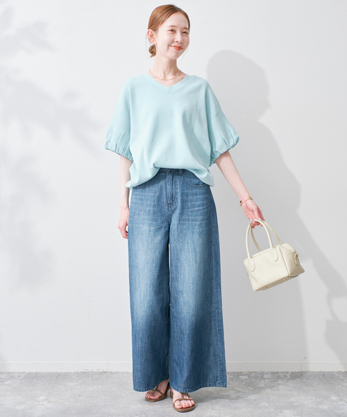 IENA ボリュームスリーブプルオーバー ボリュームスリーブプルオーバー【手洗い可能】◇（Tシャツ/カットソー
